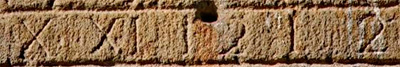 Ondategi, Álava. Sólo las X y las XI están numeradas en romanos