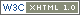 Validación XHTML 1.0 del W3C