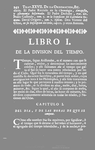 TRATADO XXVII. LIBRO I. De la division del Tiempo